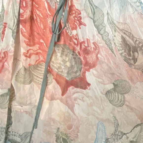 Anthropologie Moulinette Soeurs Sea Star Starfish Maxi Dress Sheer XS - Picture 4 of 14